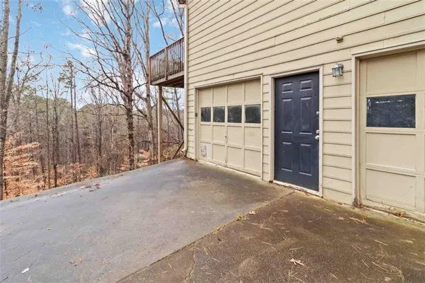 a view of a house with a outdoor space