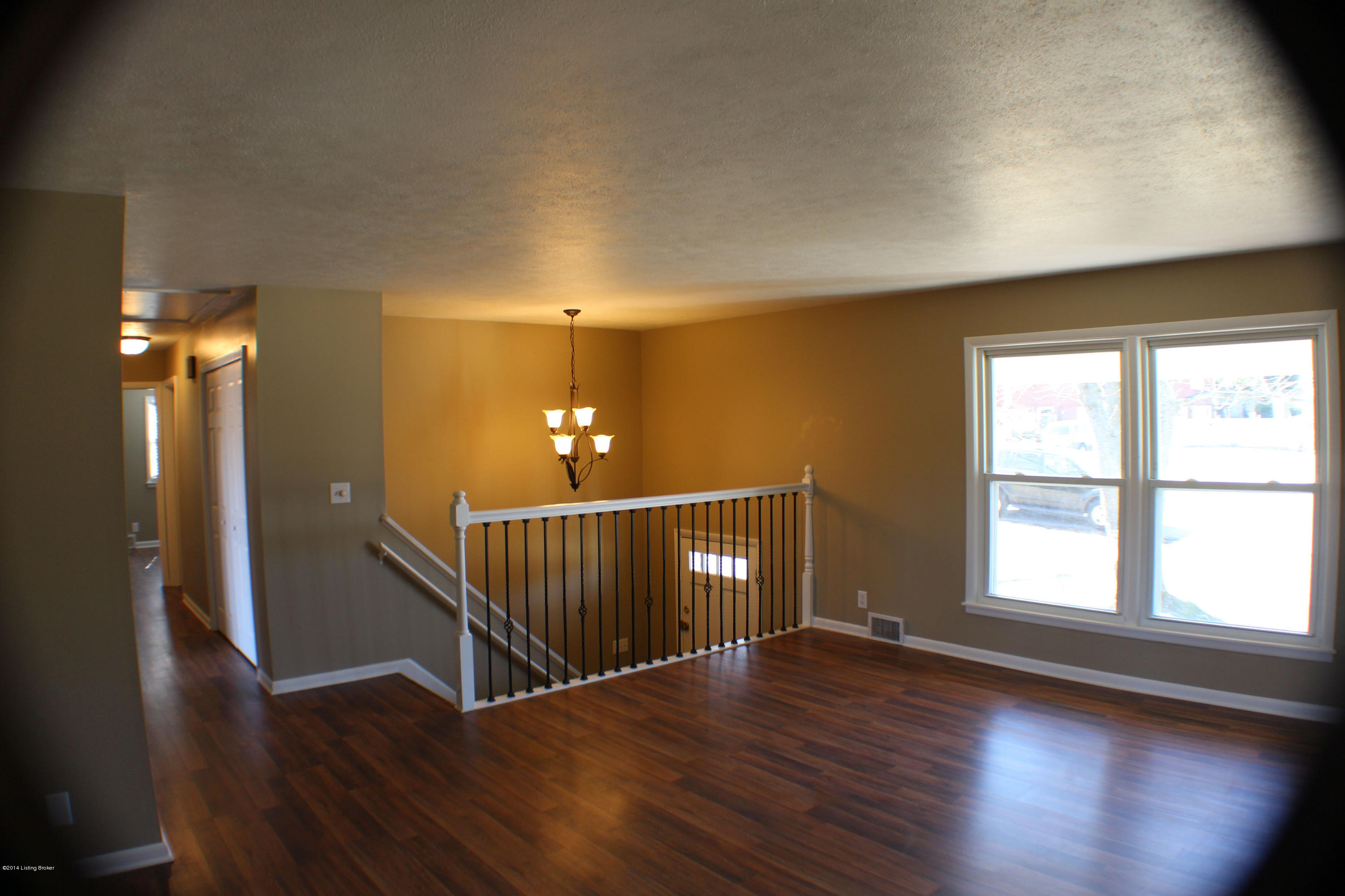 6615 Downs Branch Road Louisville, KY 40228 - Photo 2 of 37 Hallway towards Bedrooms on the Left, main entry a few steps down to the Right