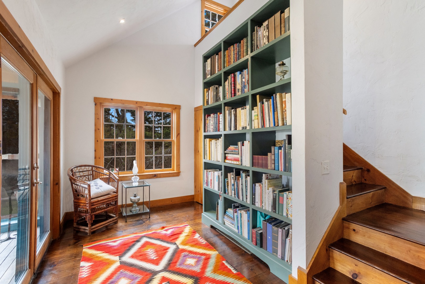 249 Madaket Road Nantucket, MA 02554 - Photo 33 of 77 study area off the living room with custom book shelf