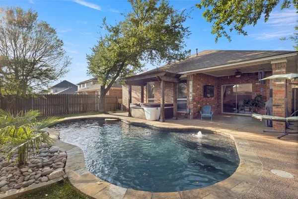 a view of a house with entertaining space