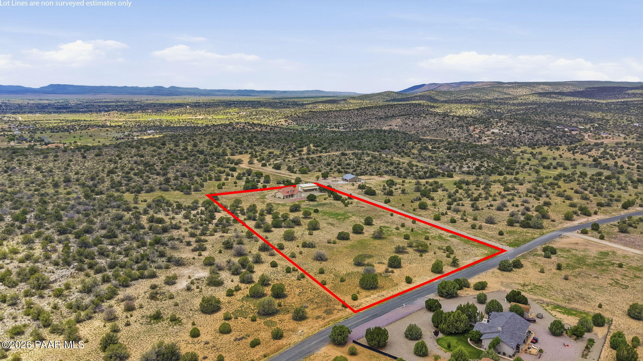 2175 East Backwoods Road Paulden, AZ 86334 - Photo 66 of 68 5-Aerial Front 2 Lot Line