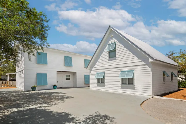 a view of a house with a patio