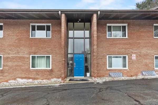 a front view of a house