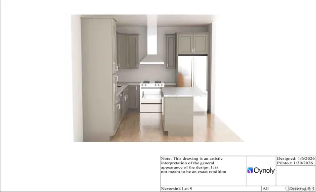 a kitchen with a sink a mirror and a window