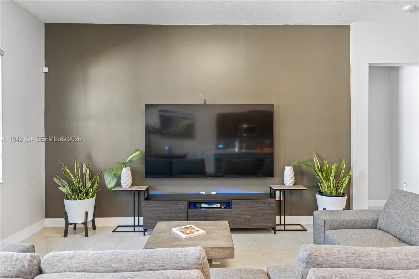 17375 Southwest 41st Street Miramar, FL 33029 - Photo 17 of 53 a living room with furniture and a potted plant