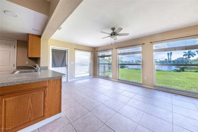 a view of an outdoor space with a lake view