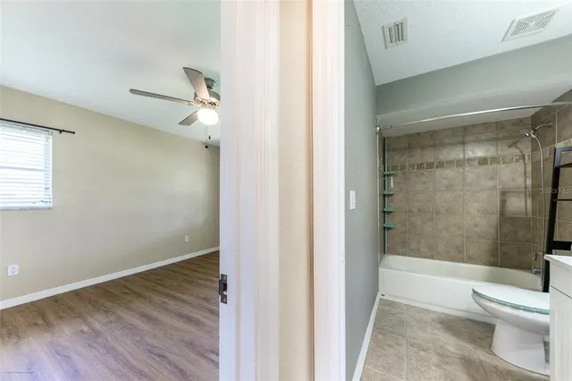 a view of a porch and a yard