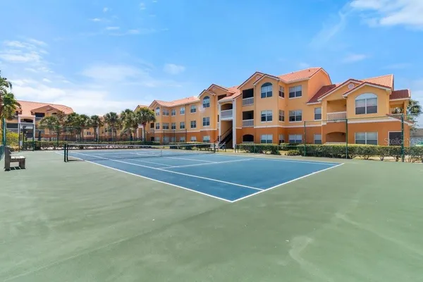 a city view with tall buildings and a street view