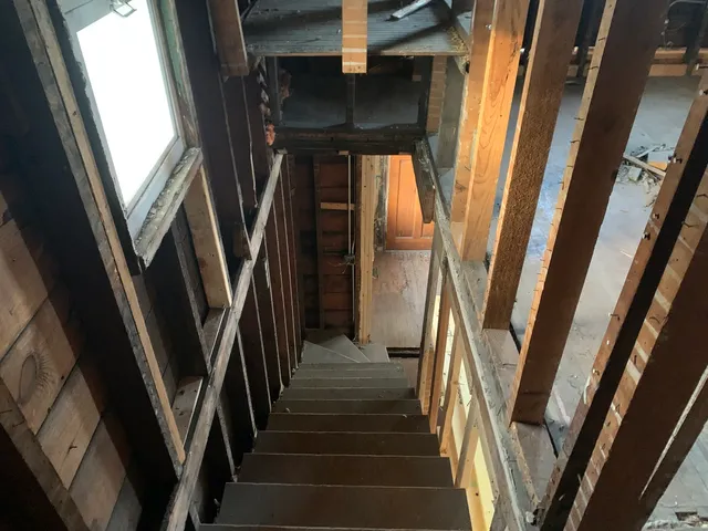 a view of water heater room