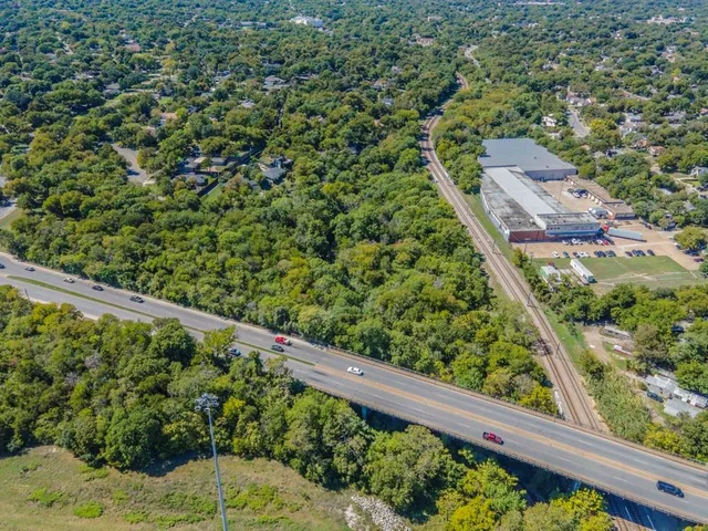 an aerial view of a city