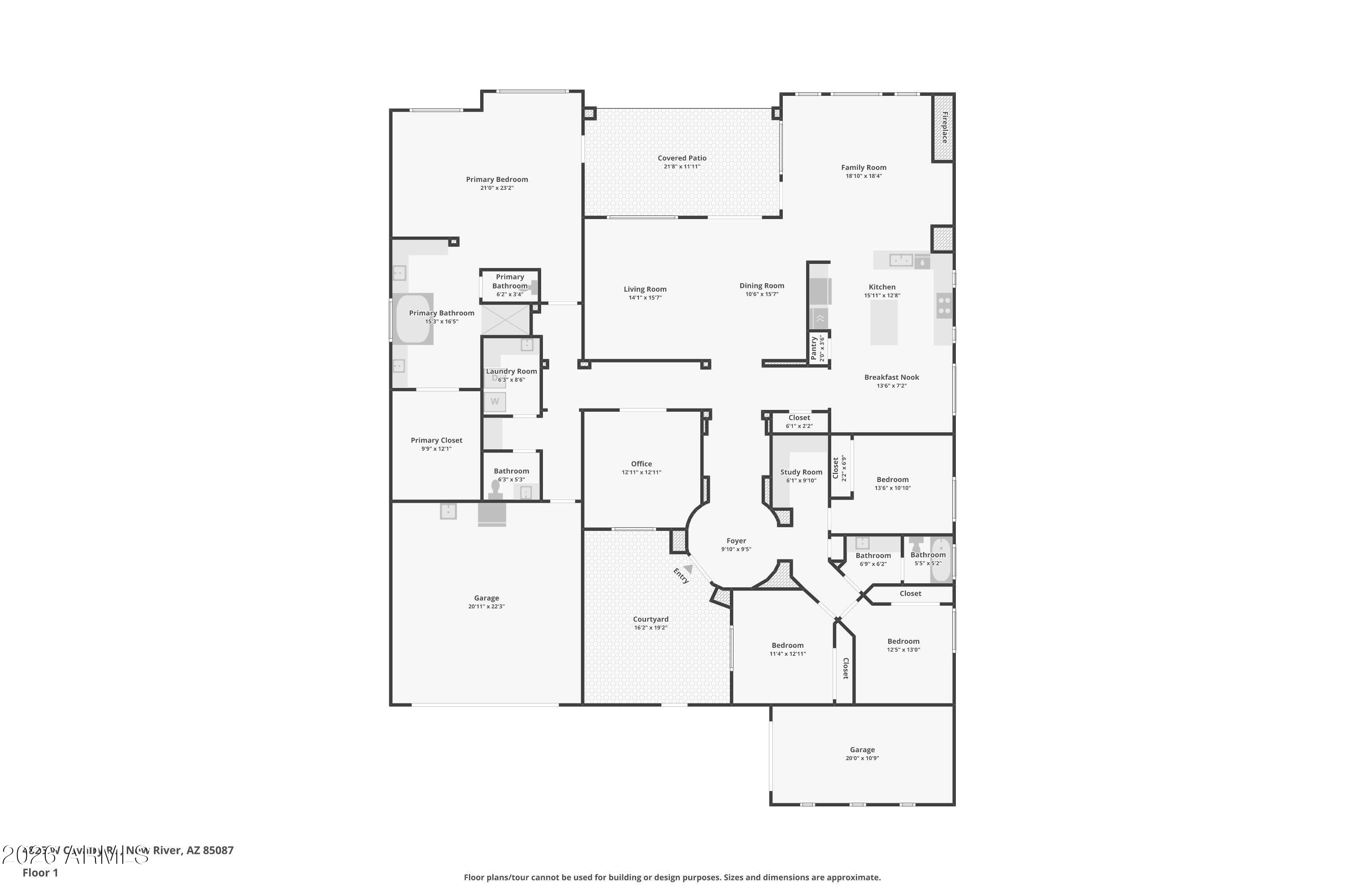 4825 West Cavalry Road Anthem, AZ 85087 - Photo 60 of 60 floorplan