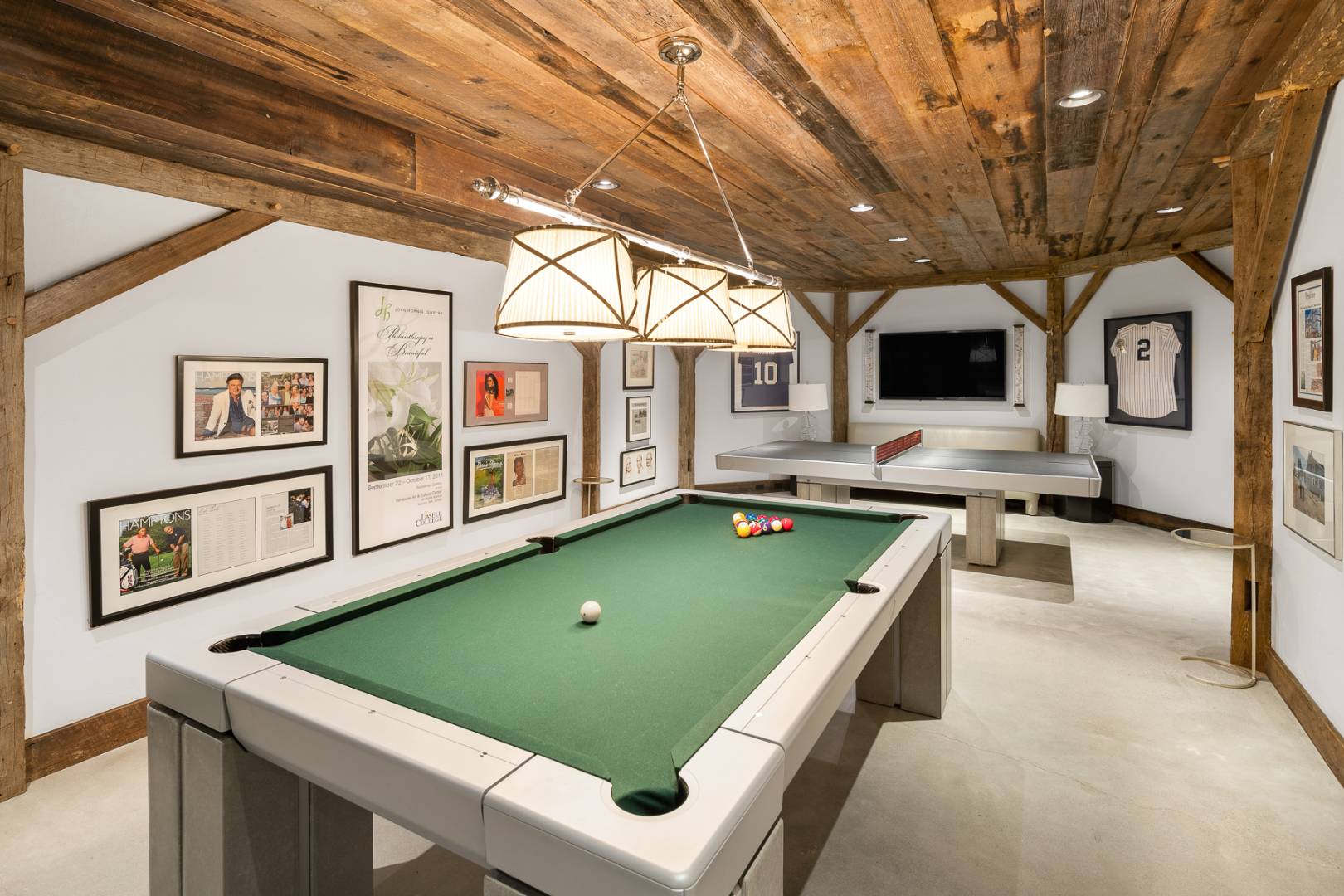 675 Flying Point Road Water Mill, NY 11976 - Photo 29 of 47 a room with pool table and windows