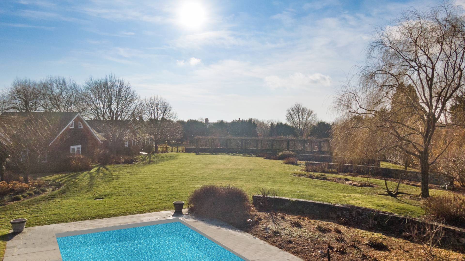 675 Flying Point Road Water Mill, NY 11976 - Photo 8 of 47 a view of a lake with a yard