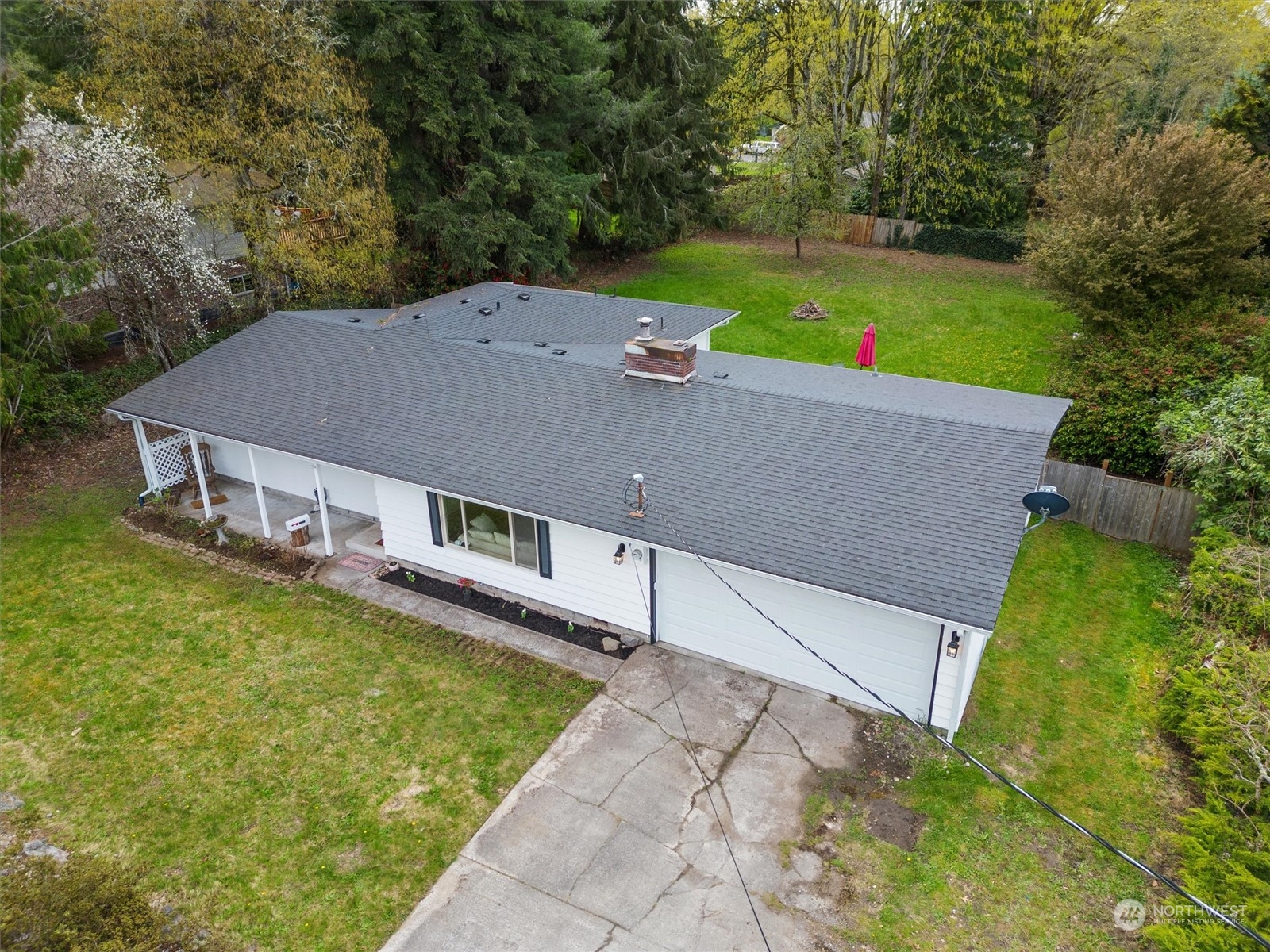 17545 Southeast 134th Street Renton, WA 98059 - Photo 32 of 40 an aerial view of a house with a yard