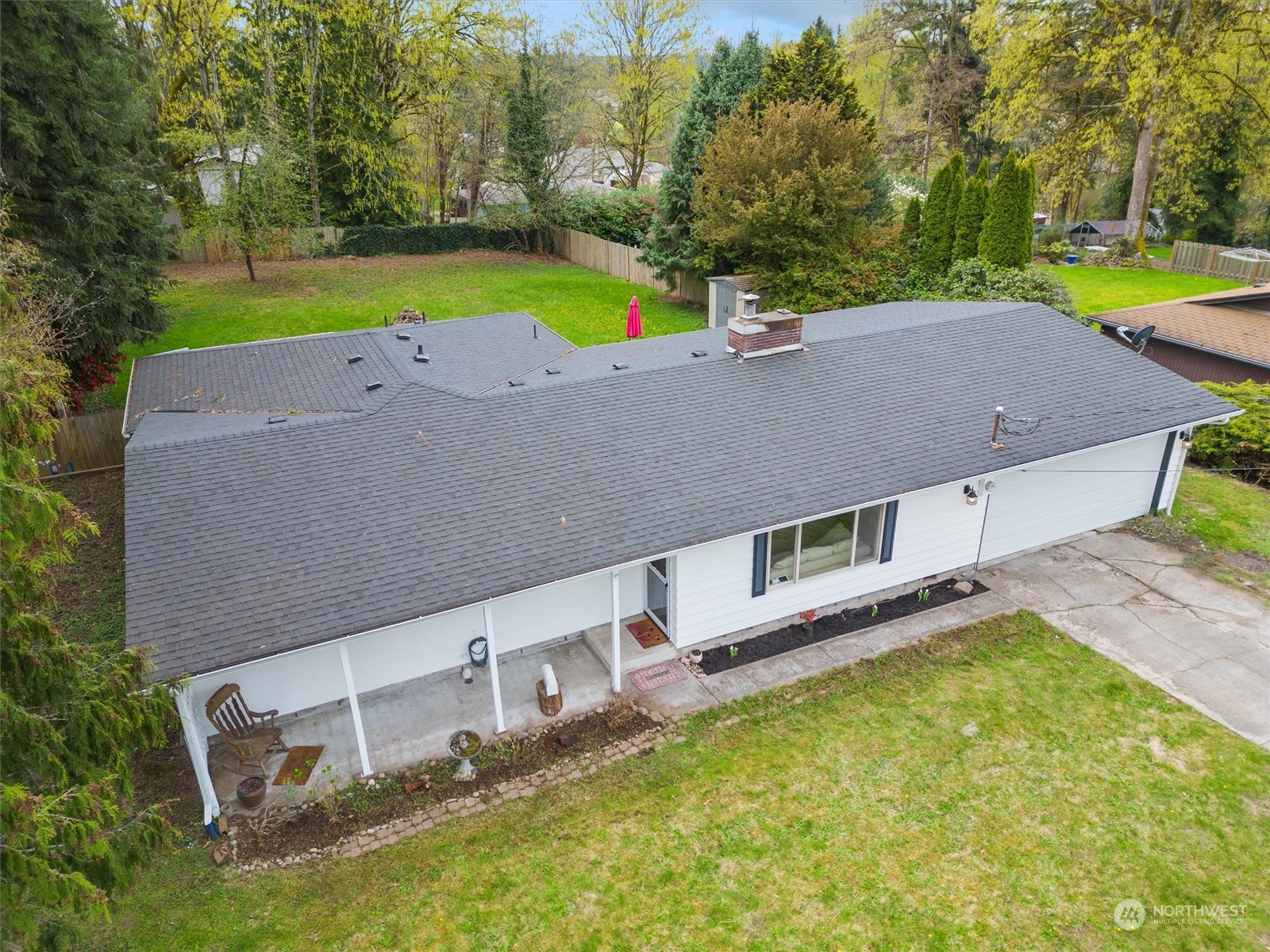 17545 Southeast 134th Street Renton, WA 98059 - Photo 33 of 40 an aerial view of a house with swimming pool and yard