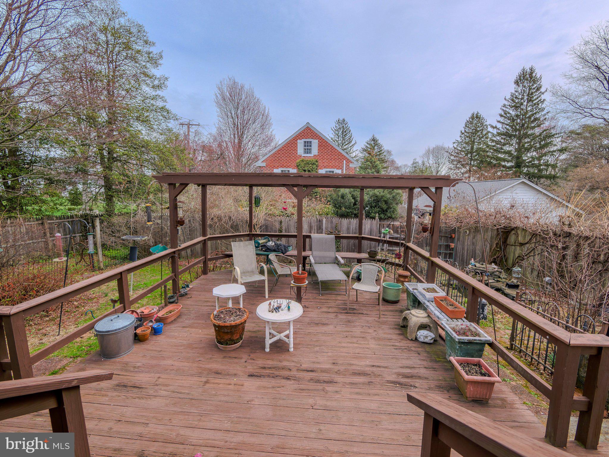 332 North Providence Road Wallingford, PA 19086 - Photo 39 of 48 a view of a balcony with outdoor seating