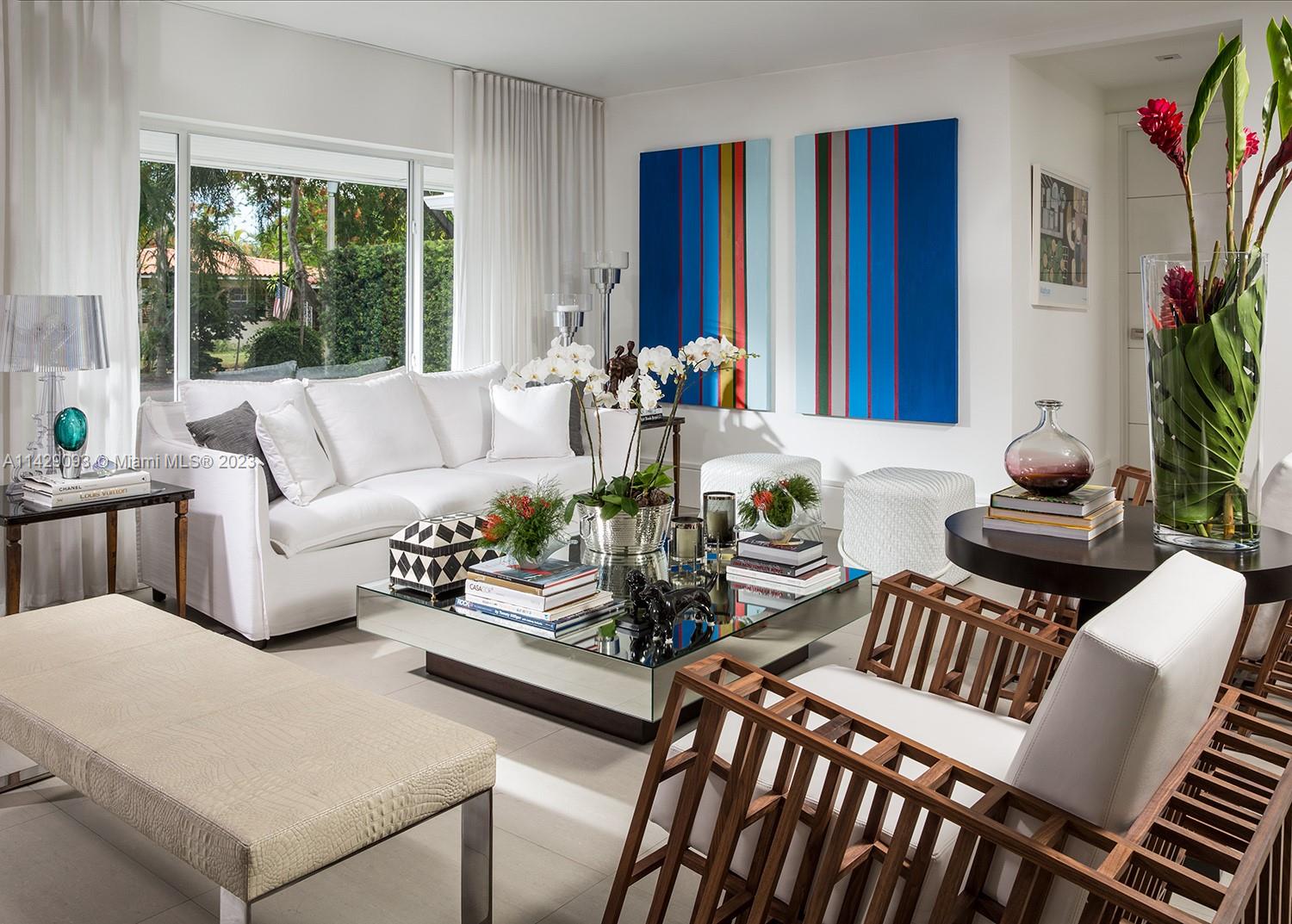 Morningside Miami, FL 33137 - Photo 14 of 29 a living room with furniture and a large window