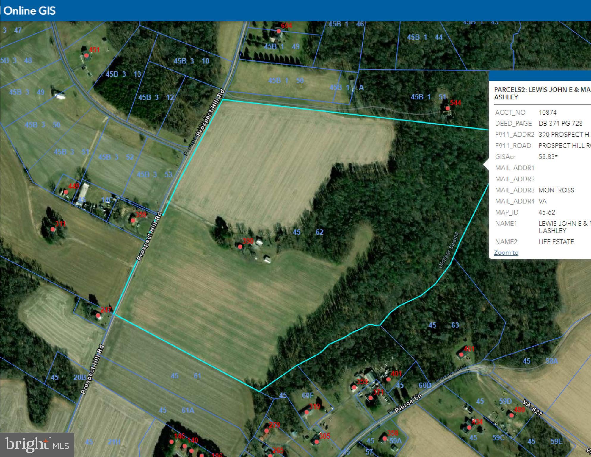 0 Prospect Hill Road Montross, VA 22520 - Photo 1 of 2 an aerial view of a residential houses with outdoor space