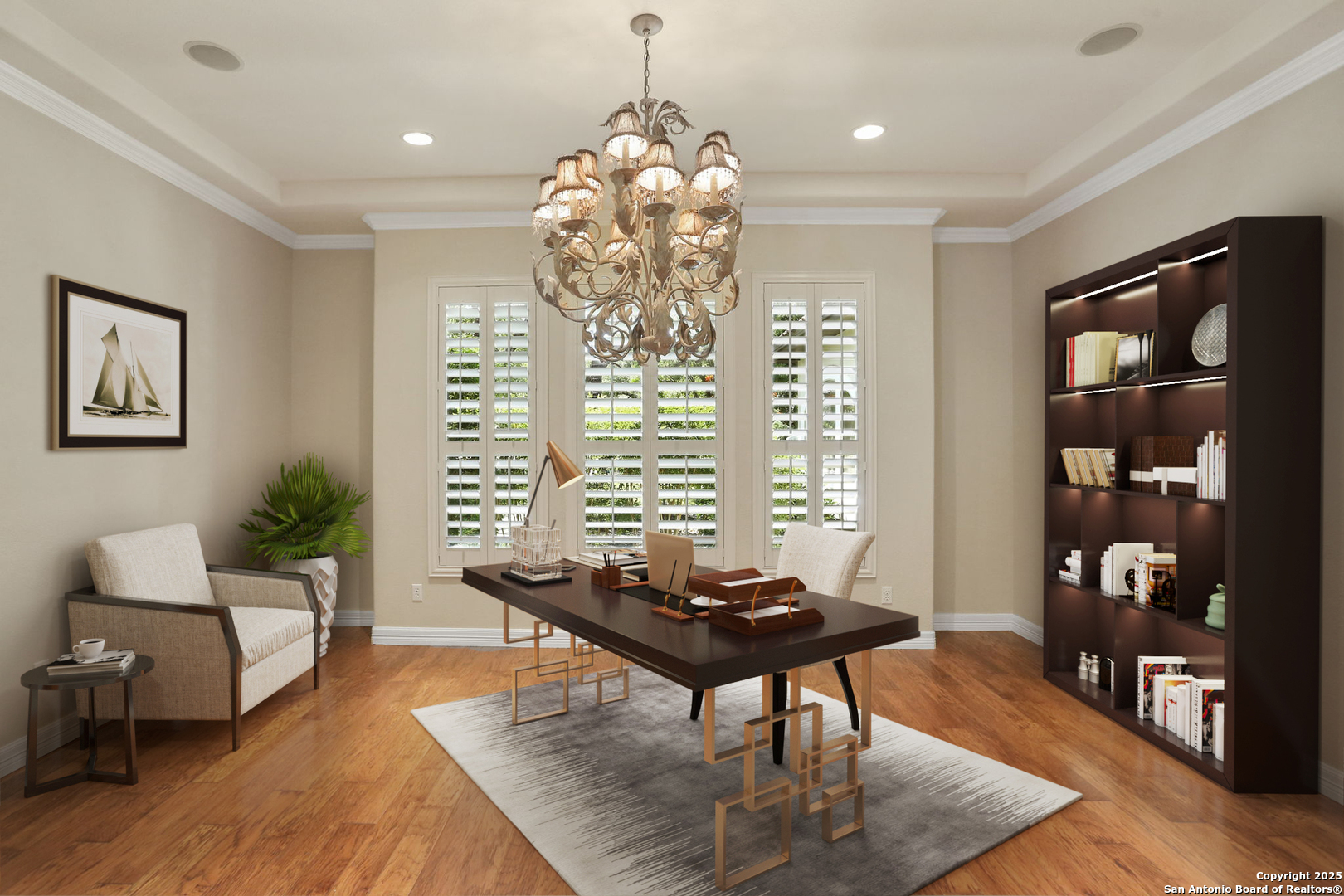 24630 Bogey Ridge San Antonio, TX 78260 - Photo 11 of 50 a living room with furniture and a chandelier