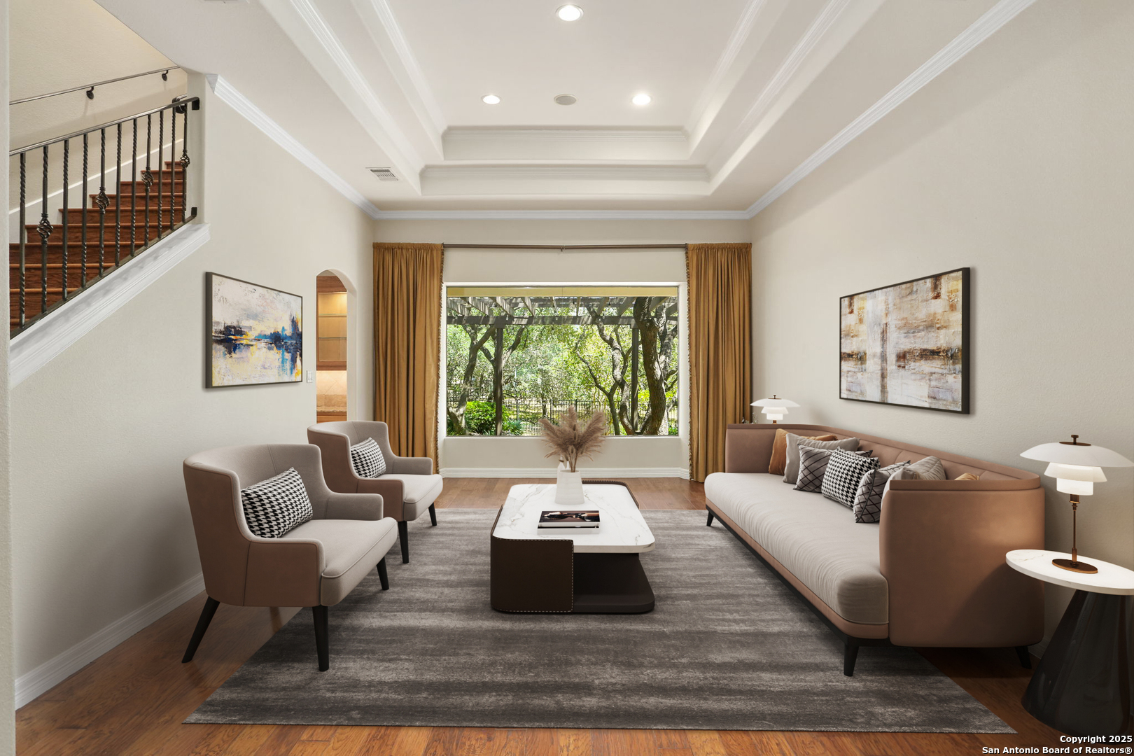 24630 Bogey Ridge San Antonio, TX 78260 - Photo 15 of 50 a living room with furniture and a large window