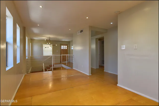 a view of an empty room