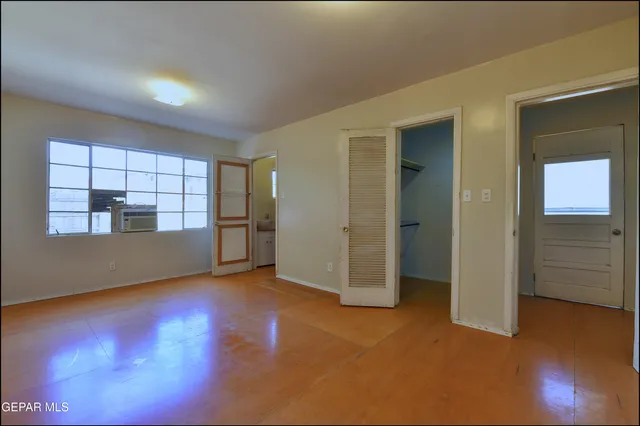 a bathroom with a white bath tub