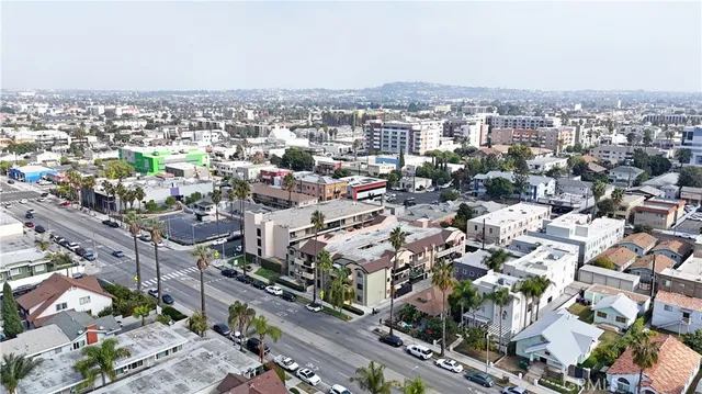 an aerial view of a city