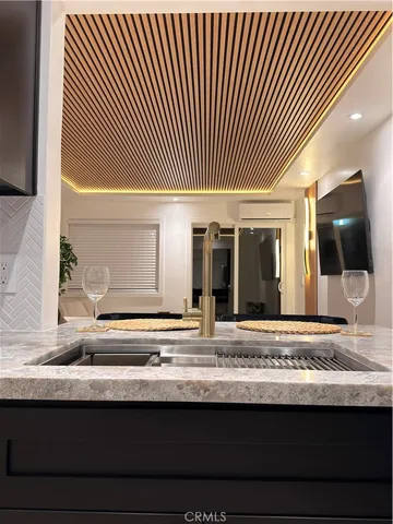 a view of living room with granite countertop furniture