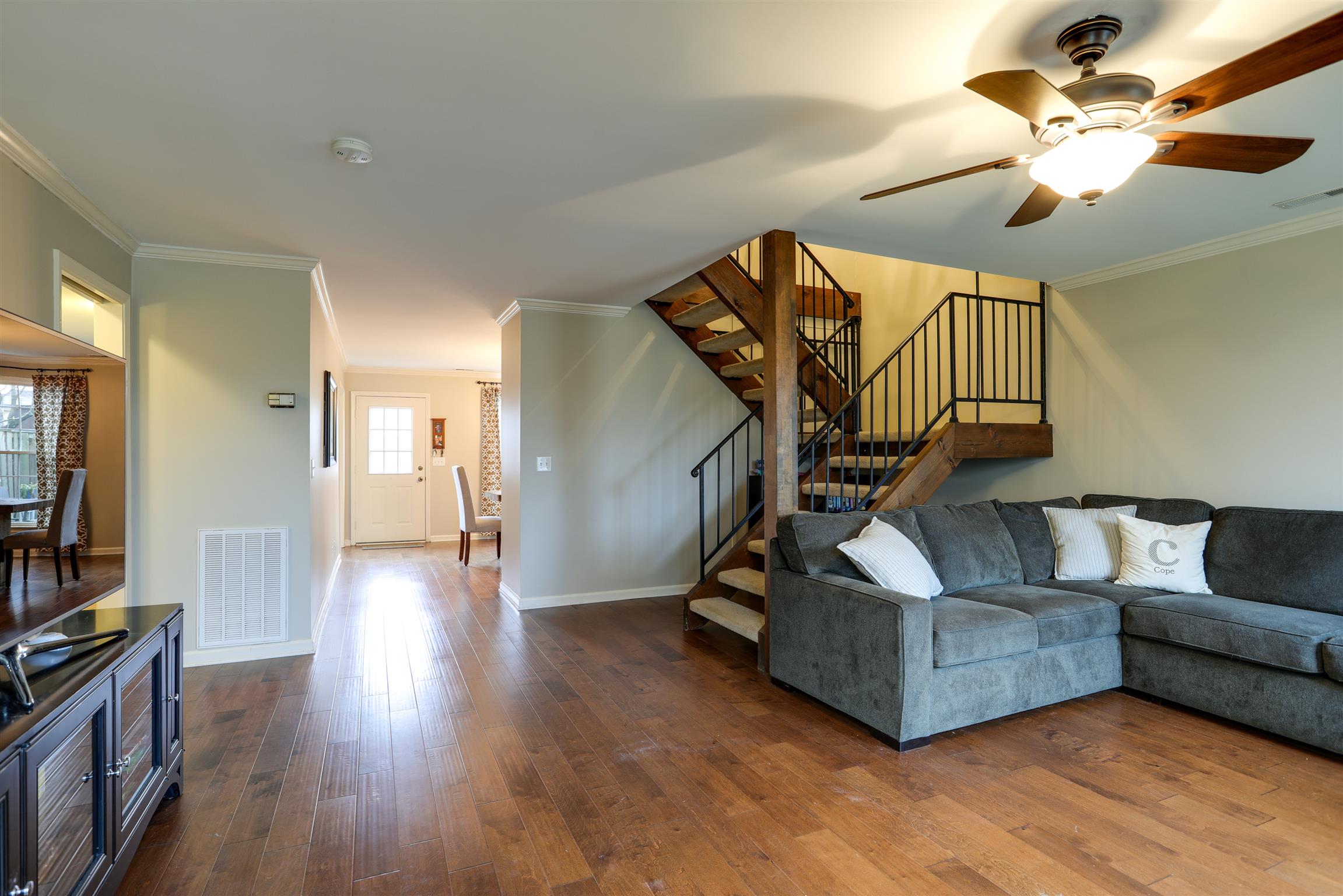 Beautiful hand scraped hardwoods