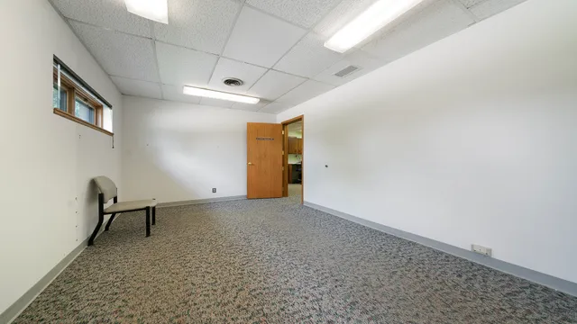 a view of a livingroom with a bench