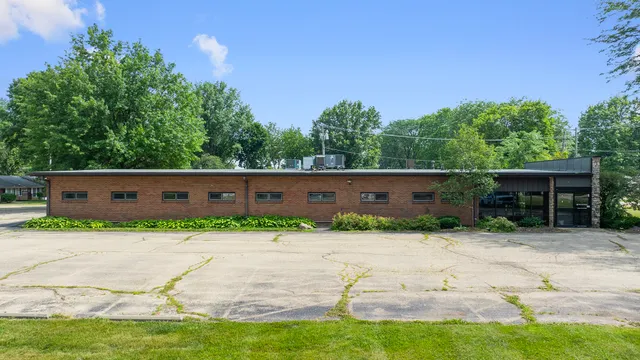 a backyard of a house