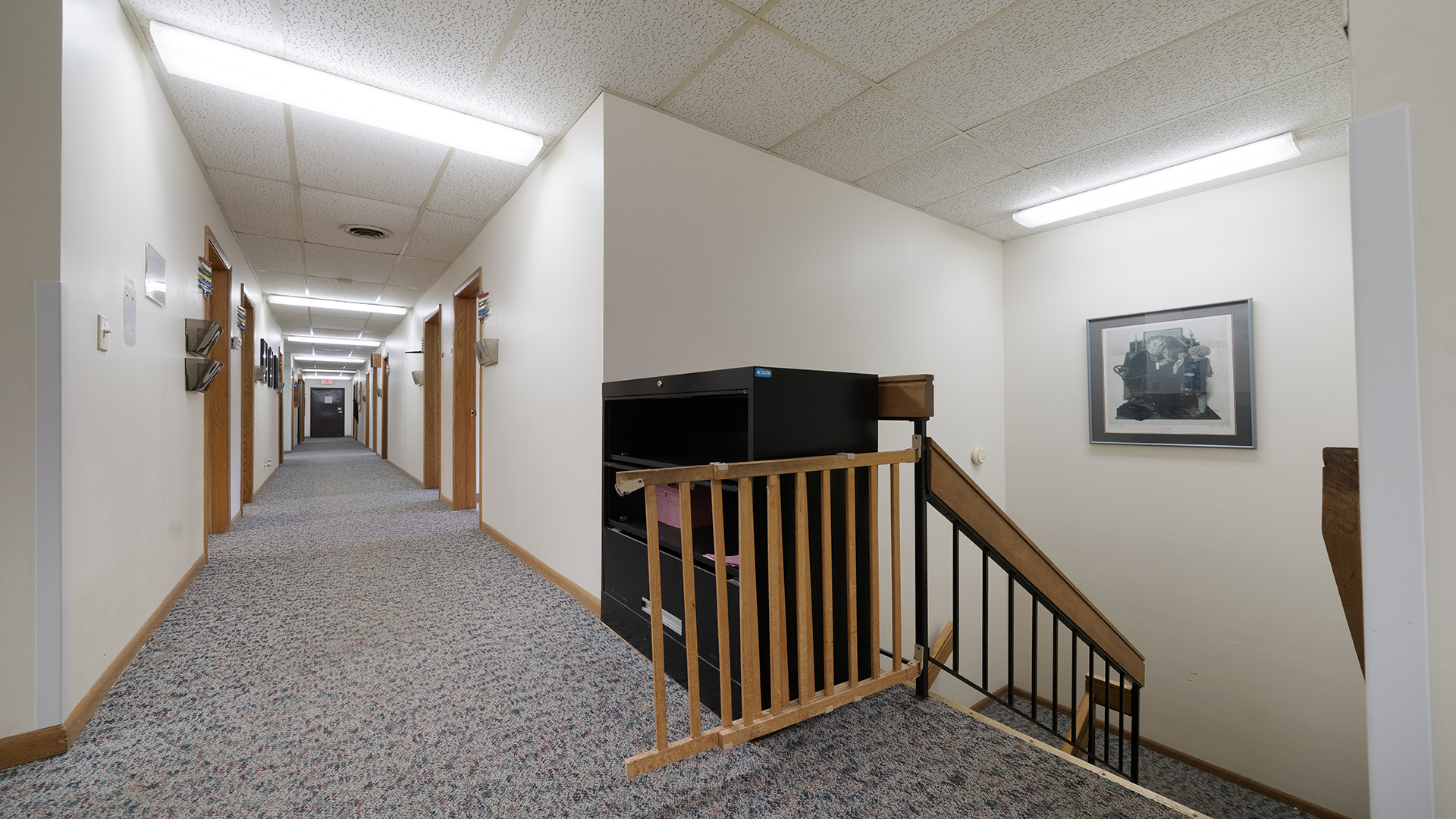 405 Charles Street Mount Morris, IL 61054 - Photo 34 of 61 a view of a hallway with stairs