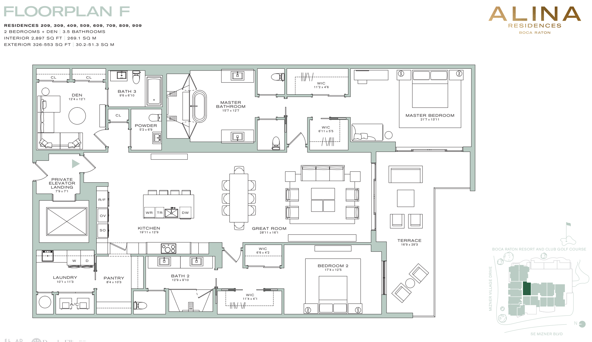 200 Southeast Mizner Boulevard, Unit 209 Boca Raton, FL 33432 - Photo 60 of 60 a black and white photo of a living room