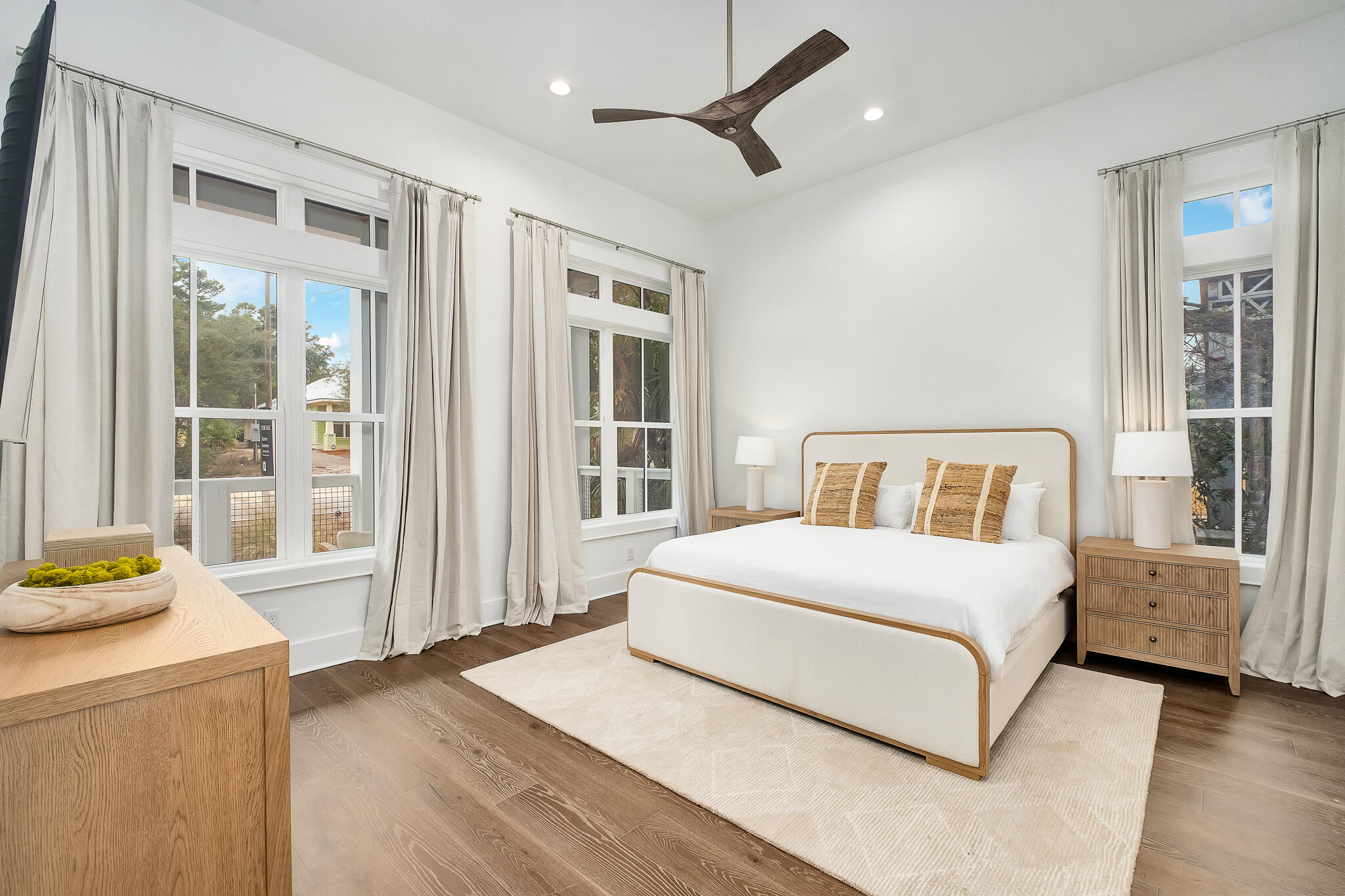 65 South Gulf Drive Santa Rosa Beach, FL 32459 - Photo 13 of 42 a bedroom with a large bed and a window