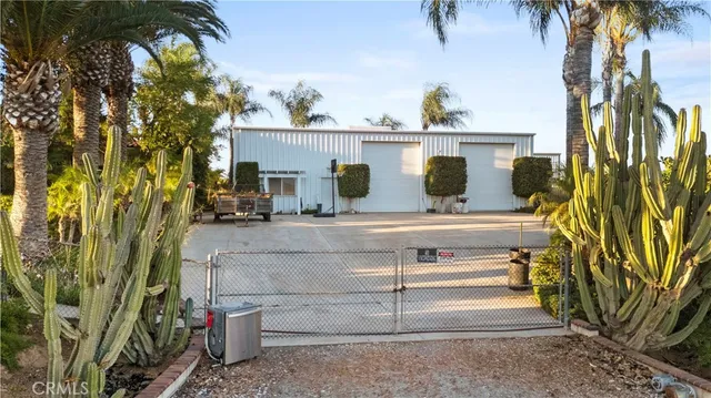 a view of a car park in front of a building