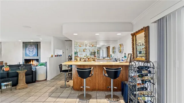 a room with lots of counter top space