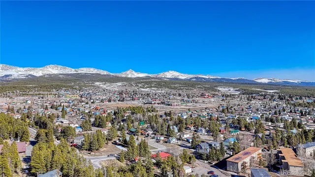 a view of an outdoor space and a mountain view