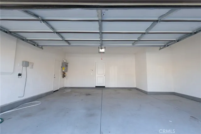 a view of a garage