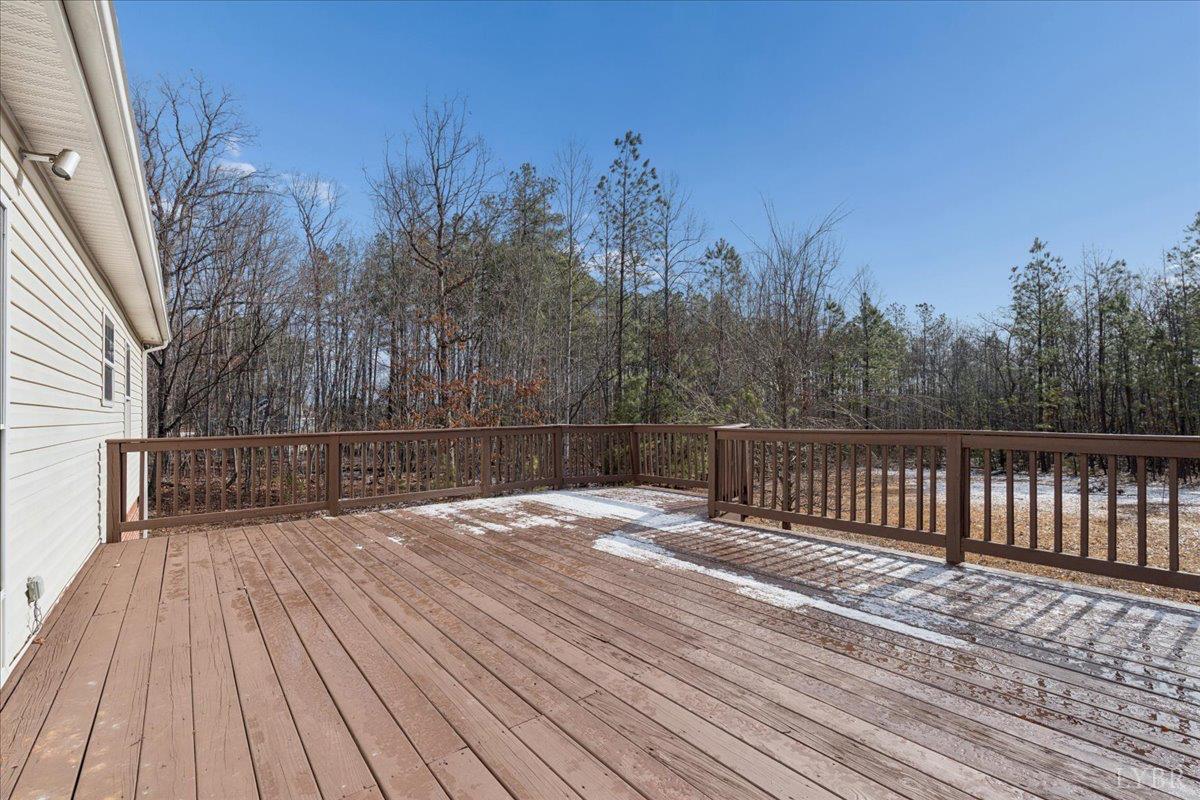 6124 Old Courthouse Road Appomattox, VA 24522 - Photo 36 of 52 a view of backyard with wooden floor and trees