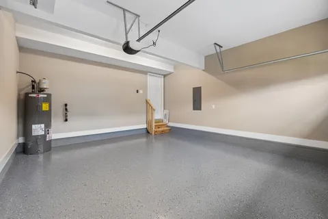 a view of a garage