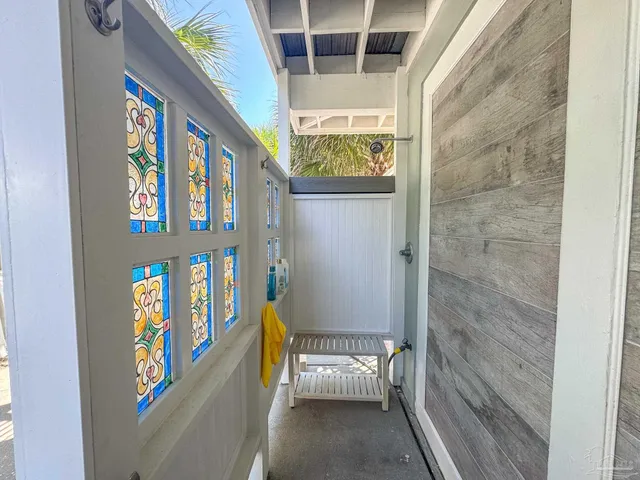 a view of front door