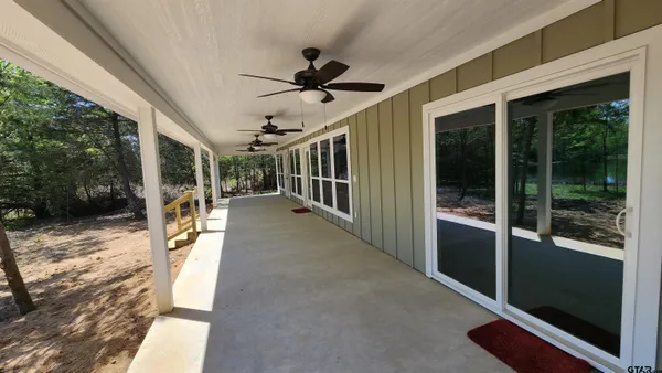 a view of a porch