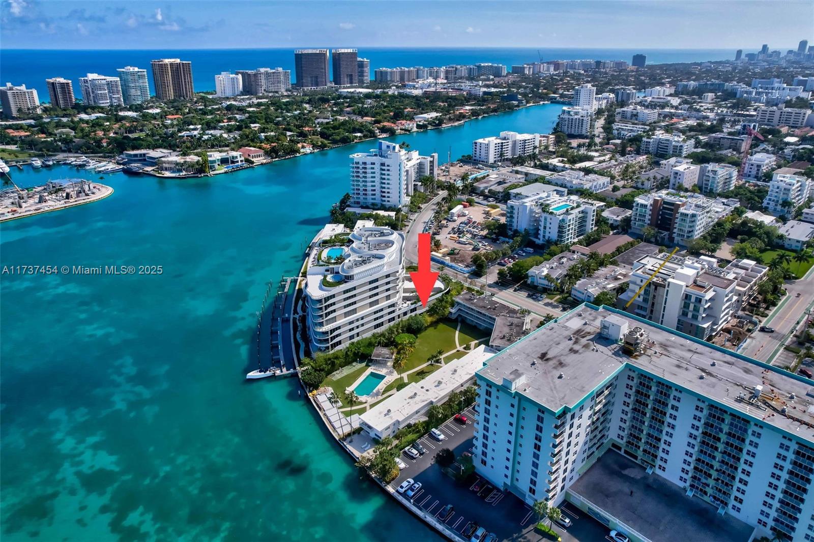 1155 103rd Street, Unit 9B Bay Harbor Islands, FL 33154 - Photo 33 of 43 a view of a city and lake