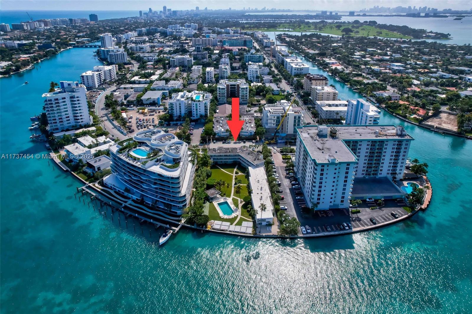 1155 103rd Street, Unit 9B Bay Harbor Islands, FL 33154 - Photo 36 of 43 an aerial view of multiple house