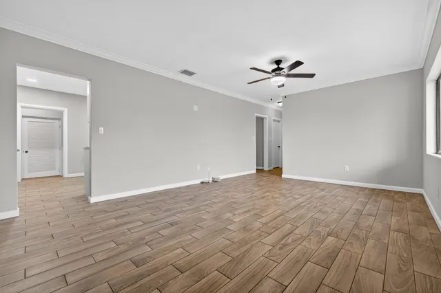 wooden floor in an empty room