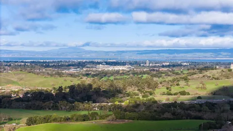 a view of city and lake