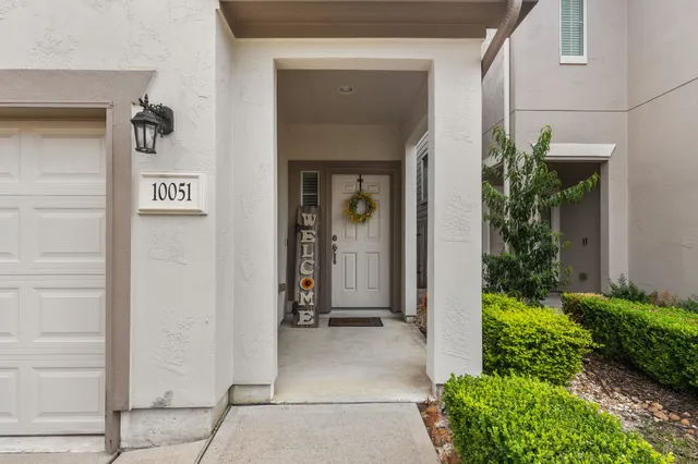 a view of a door in the house