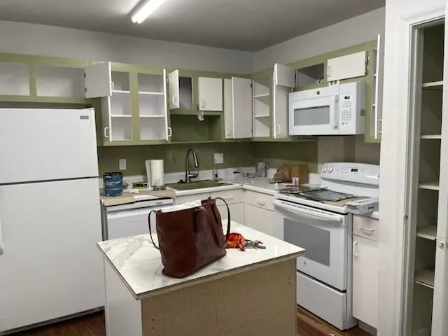 a kitchen with a stove and a sink
