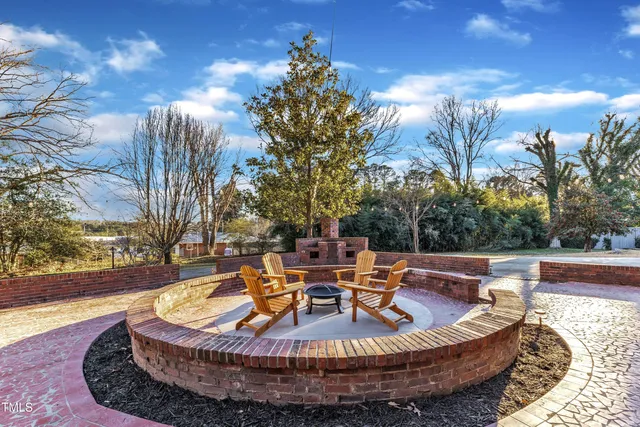 a view of wooden roof deck