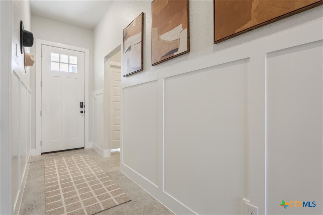 1214 Coriander Road Temple, TX 76501 - Photo 6 of 36 Beautiful detail as you enter the home with the secondary bedrooms and hall bath towards the front of the home